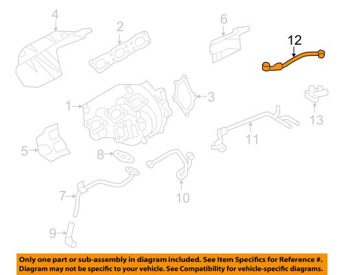 Nissan oem 13-15 gt-r 3.8l-v6 turbocharger-oil pipe right 15192jf01b