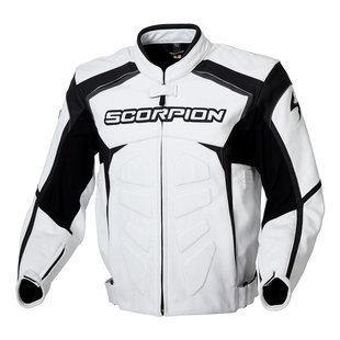 Scorpion sj2 leather jacket white