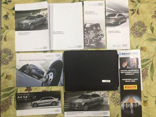 2014 audi a4/s4  with navigation owners manual set