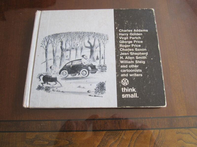 1967 wolkswagen of america  "think small" promotional advertising art work book 