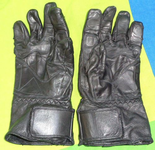 Olympia leather kevlar motorcycle riding gloves men&#039;s size m