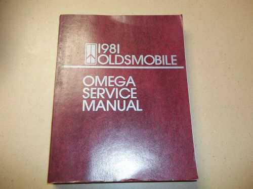 1981 oldsmobile omega shop manual service manual oem dealership