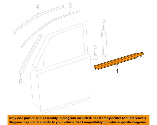 Toyota oem 10-16 4runner-door moulding-belt molding right 7571135011