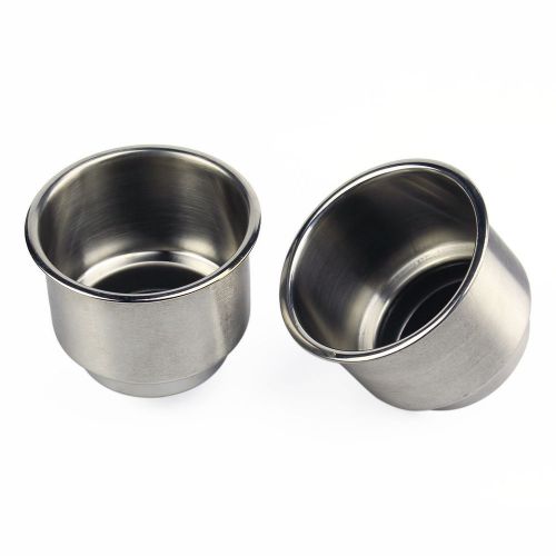 New marine boat stainless steel 2 x  cup drink holder free shipping rv camper