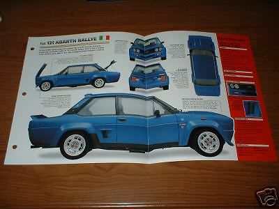 ★★1976 fiat 131 abarth rallye original imp brochure 76 specs info photo ★★