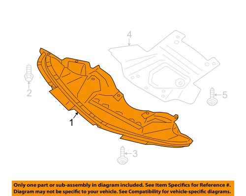 Dodge chrysler oem 15-16 charger splash shields-front shield 68214511ac