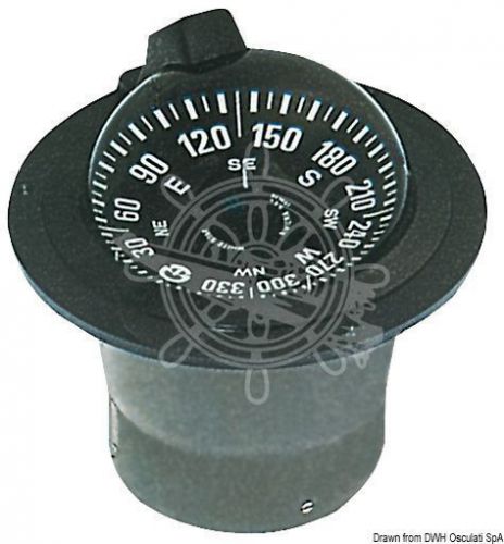 Riviera boat marine compass 5&#034; 130mm recess fitting