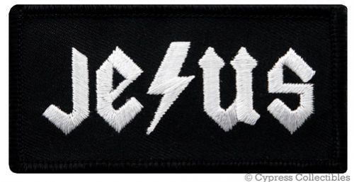 Jesus motorcycle vest patch relgious biker embroidered iron-on christian emblem