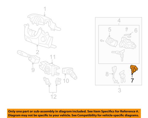 Honda oem 07-11 cr-v anti-theft-ignition immobilizer module 39730swaa01