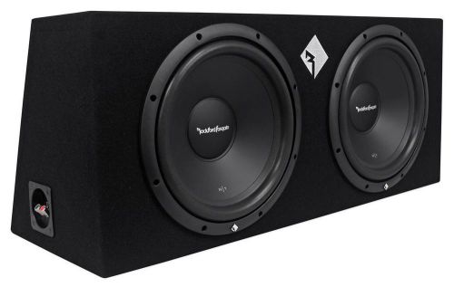 Rockford fosgate prime r1-2x12 dual 12&#034; 800w car subwoofers/sub+enclosure/box