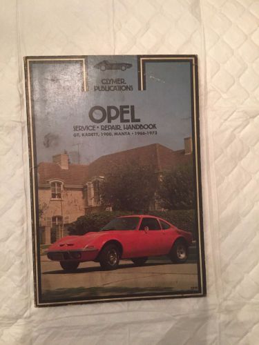 Clymer publications opel service and repair handbook