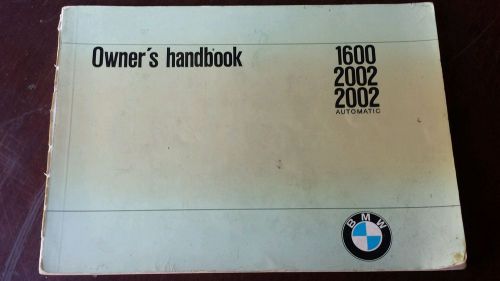 1971 bmw 2002 owner manual