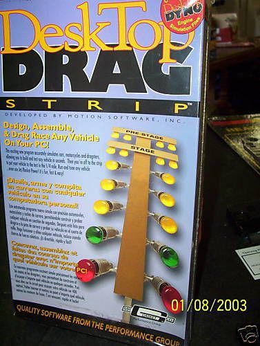 Mr gasket desktop dragstrip  computer software  -new-