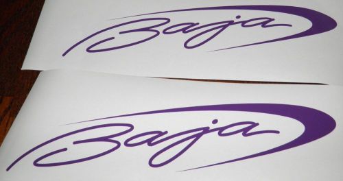 Baja   8.5 x 36&#034; correct baja boat decals 2 decals - purple