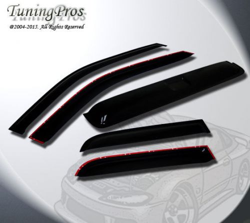 Chevy colorado ext 13-16 5pcs outside mount windows visor sun guard sunroof t2