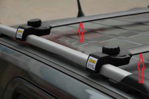 Black cross bars roof rails rack for 2007-2012 2013 jeep patriot