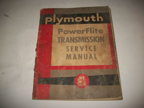 Original 1954 plymouth powerflite transmission service manual    cmystor4more