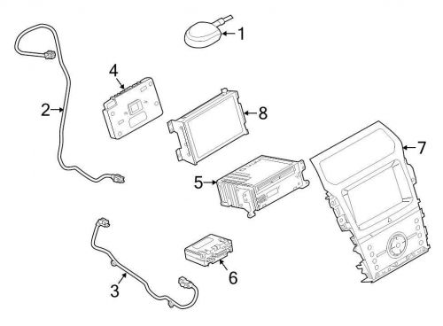 Ford oem radio wiring harness dl3z14d202a image 2