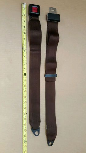 Universal brown color seat lap belt for  conversion van boat rv new