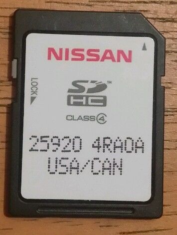 Genuine nissan maxima 2016 latest update map sd card navigation 25920 4ra0a