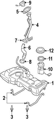 Nissan 172518u60b genuine oem fuel cap