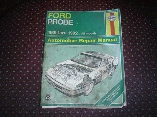 Ford probe haynes repair manual 1989-1992