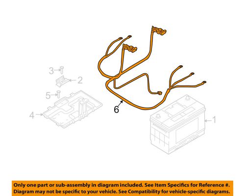 Kia oem 08-09 sorento-battery cable 372013e060