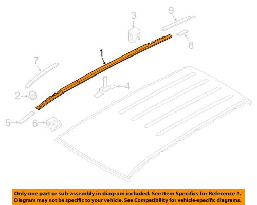 Kia oem 2016 sorento roof rack rail luggage carrier-roof rail left 87270c5000