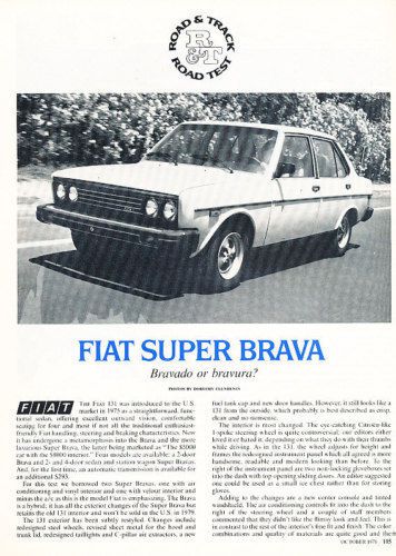 1978 fiat super brava road test classic article p52