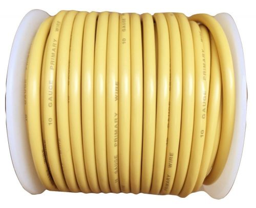 10 gauge yellow 75 ft automotive primary wire stranded