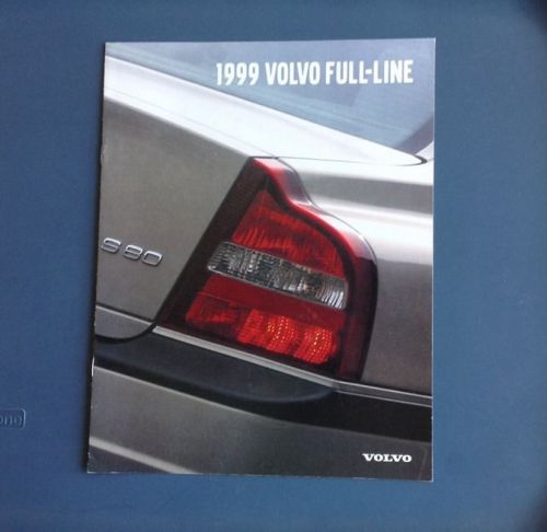 1999 volvo factory brochure-c70 convertible-s70 sedan-v70 sports wagon-s80 sedan