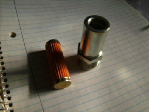 Rochester quad. long 1 inch  thread  fuel inlet &amp; filter (best deal )