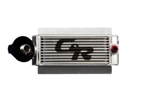 C&amp;r racing oil to water heat exchanger cooler 40-00003