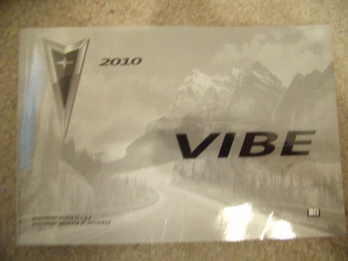 2010 pontiac vibe owners manual