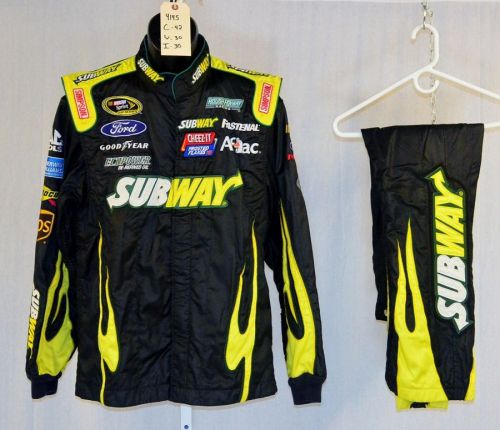 Carl edwards subway simpson nascar racing suit #4145 42/30/30