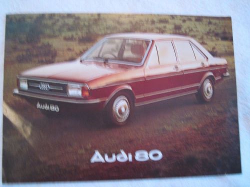 1976 audi 80 original large foldout brochure.