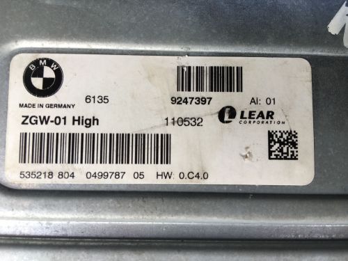 Bmw f10 f11 f12 f06 f01 f02 central zgw gateway module 2/11 oem 9247397