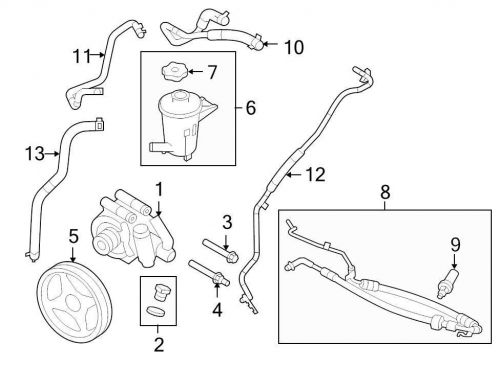 Ford oem power steering pressure hose 9l3z3a719f image 8