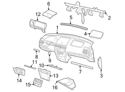 Ford oem instrument panel cover 6h6z54044a90ba image 7