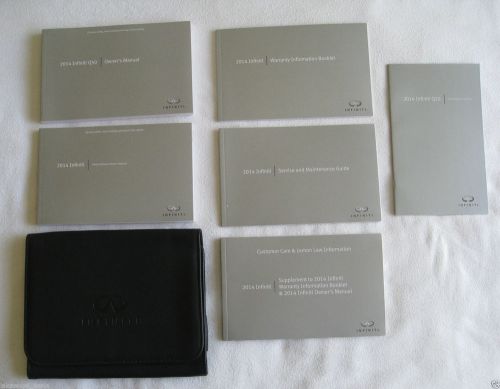 2014 infiniti q50 sedan owners manual set w/case &amp; quick ref &amp; intouch