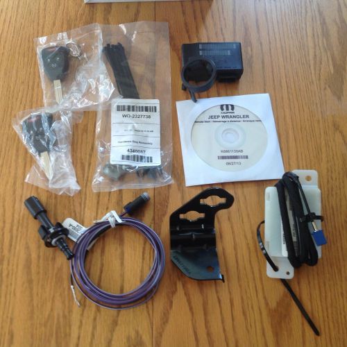 13-16 jeep wrangler new complete remote start kit key fob mopar factory oem