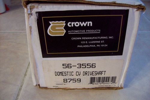 Chrysler cirus sebring dodge stratus cv driveshaft crown 56-3556  axle