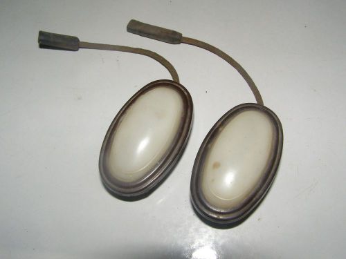 Pair of 1920&#039;s-1930&#039;s automobile interior dome lights . rat rod lights