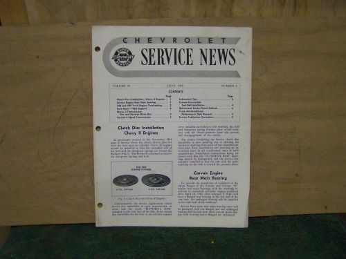 1962-june super chevrolet service news vol. 34 #6-truck engines-chevy ii trans