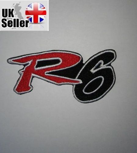 Yamaha r6 iron-on/sew-on embroidered patch motorcycle biker kawasaki