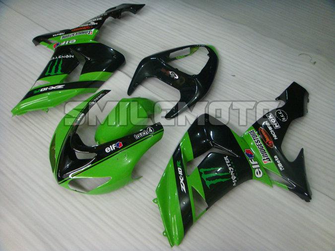 Fairing for kawasaki 2006 2007 06 07 zx-10r zx10r plastics injection kit aah