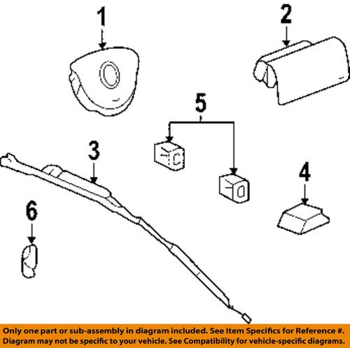 Gm oem 20998389 air bag-diagnostic unit