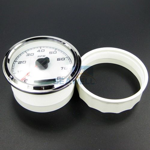 Waterproof led boat tachometer marine tach gauge 12v/24v 8000 rpm free shipping