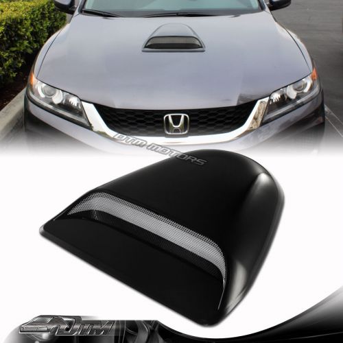 Jdm sport racing black front air flow hood scoop vent bonnet cover for chrysler