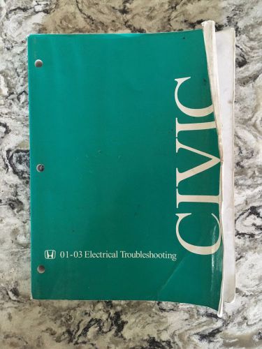 Honda civic 01-03 electrical troubleshooting manual 2001 2002 2003 paperback